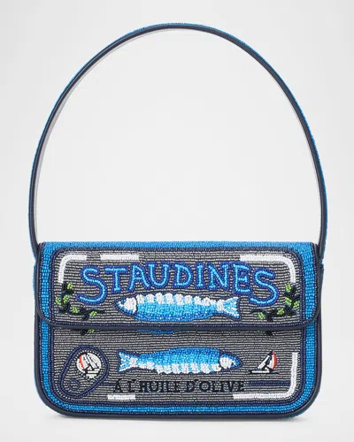 Staud Tommy Beaded Shoulder Bag