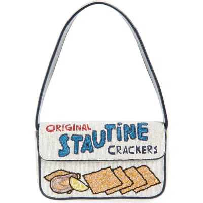 Staud Tommy Beaded Shoulder Bag