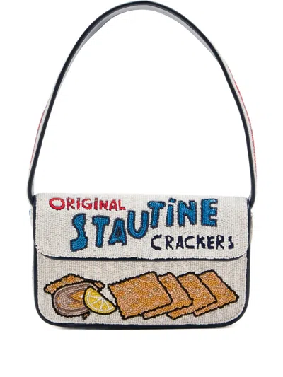 Staud Tommy Beaded Shoulder Bag