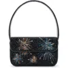 Staud Beaded-firework Shoulder Bag In Black
