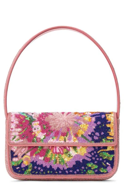 Staud Tommy Beaded Shoulder Bag In Aurora