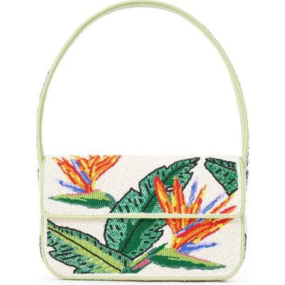 Staud Tommy Beaded Shoulder Bag In Birds Of Paradise