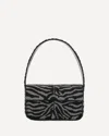 Staud Tommy Beaded Bag Shoulder Bag With All-over Beads In Black