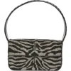 Staud Tommy Beaded Shoulder Bag In Black/white