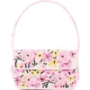 Staud Tommy Beaded Flap Shoulder Bag In Blossom Floral Tapestry