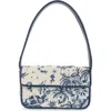 Staud Tommy Beaded Shoulder Bag In Blue