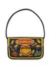Staud Tommy Small Beaded Shoulder Bag In Blue