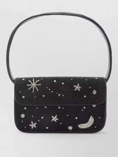 Staud Tommy Beaded Shoulder Bag Celestial Motifs
