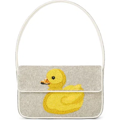 Staud Tommy Beaded Shoulder Bag In Ducks Not In A Row