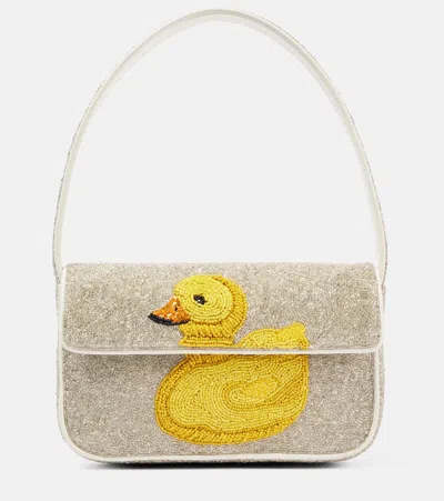Staud Tommy Beaded Shoulder Bag In Ducks Not In A Row