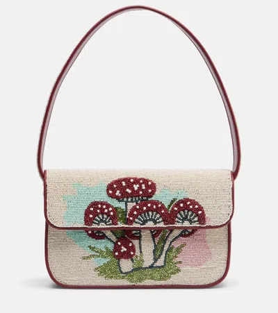 Staud Tommy Beaded Shoulder Bag In Multi