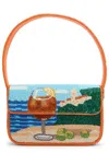 Staud Tommy Beaded Shoulder Bag In Multi