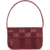 Staud Tommy Beaded Shoulder Bag In Pinot