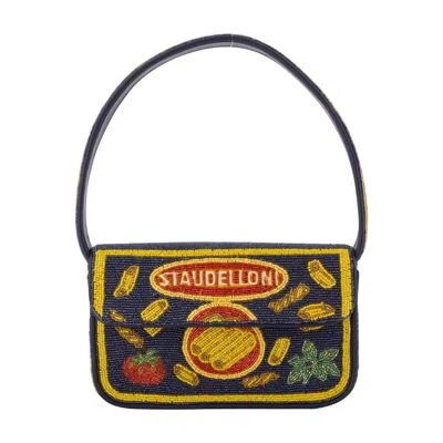 STAUD STAUD TOMMY BEADED SHOULDER BAG -  - SYNTHETIC - MULTICOLOR