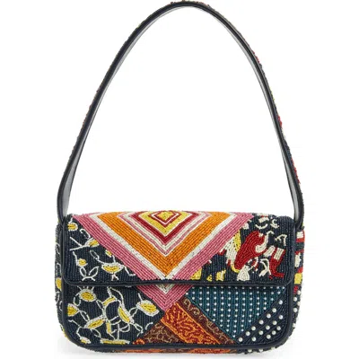 Staud Tommy Beaded Shoulder Bag In Wildflowers