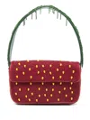 Staud Tommy Beaded Strawberry-motif Shoulder Bag
