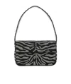 Staud Tommy Foldover Top Shoulder Bag In Black