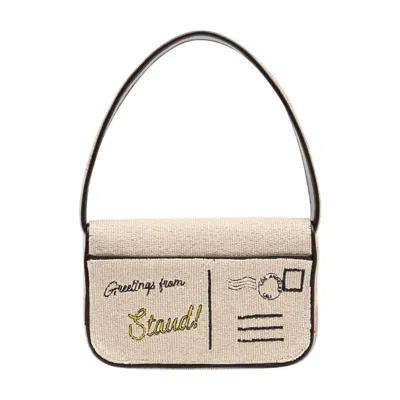 Staud Tommy Shoulder Bag  Beige