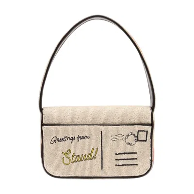 Staud Tommy Shoulder Bag In Beige