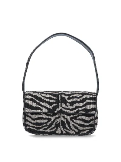 Staud Tommy Shoulder Bag In Black/white