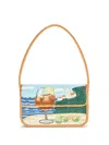 Staud Tommy Shoulder Bag In Orange