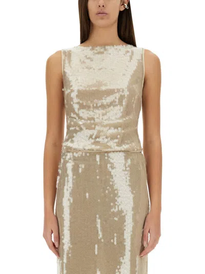 Staud Top "eton" In Gold