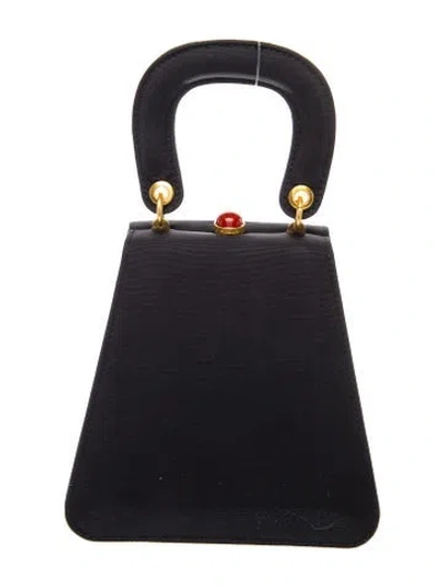 Pre-owned Staud Top Handle Bag In Black