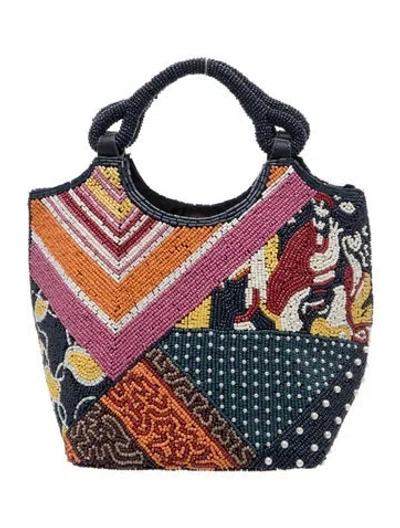 Pre-owned Staud Top Handle Bag In Blue