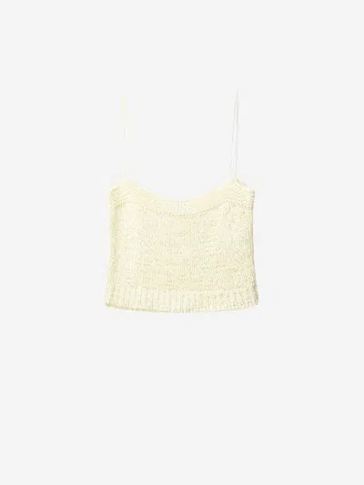 Staud Top Haze Cotton In Light Yellow