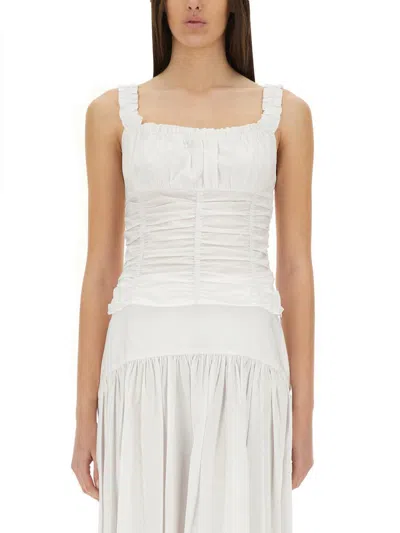 Staud Nic Top In White In Multi