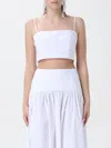 Shop Staud Top  Woman Color White In Weiss