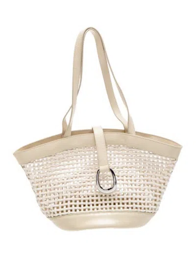 Pre-owned Staud Tote In Neutrals