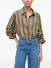 Staud Traverses Stripe-pattern Body In Green