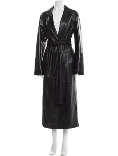 Pre-owned Staud Trench Coat In Black