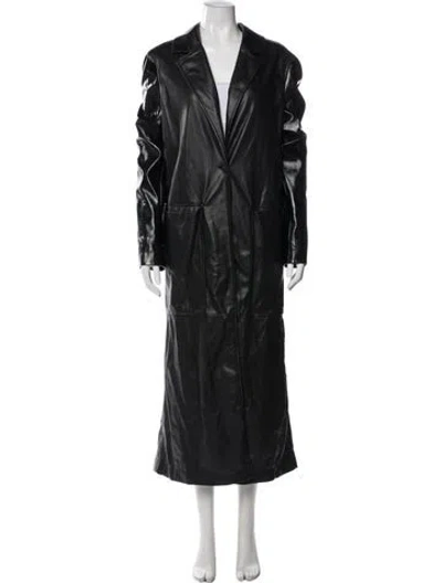 Pre-owned Staud Trench Coat In Gray