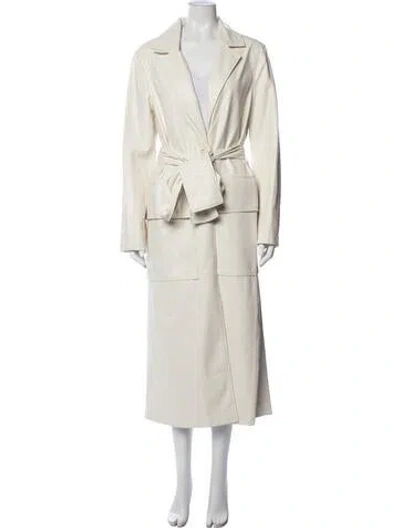 Pre-owned Staud Trench Coat In Neutrals