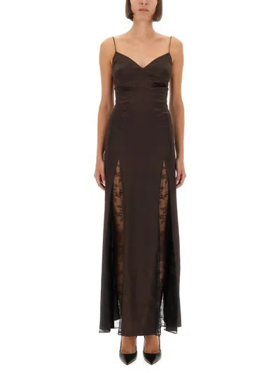 STAUD "TRINITY" SATIN DRESS