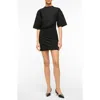 Staud Truman Mini Dress In Black In Black
