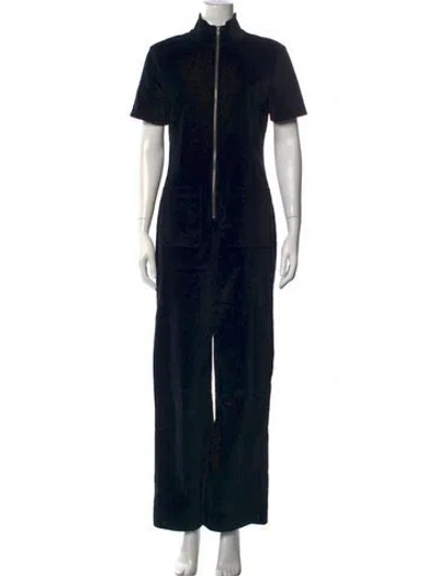 Pre-owned Staud Turtleneck Jumpsuit In Black