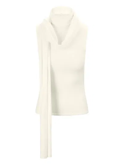 STAUD TURTLENECK SCARF TOP