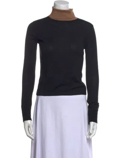 Pre-owned Staud Turtleneck Sweater In Black