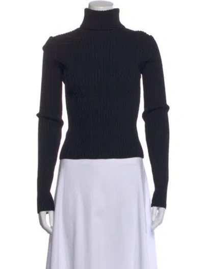 Pre-owned Staud Turtleneck Sweater In Black