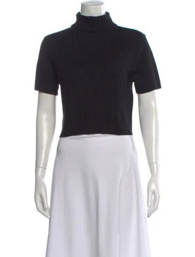 Pre-owned Staud Turtleneck Sweater In Black