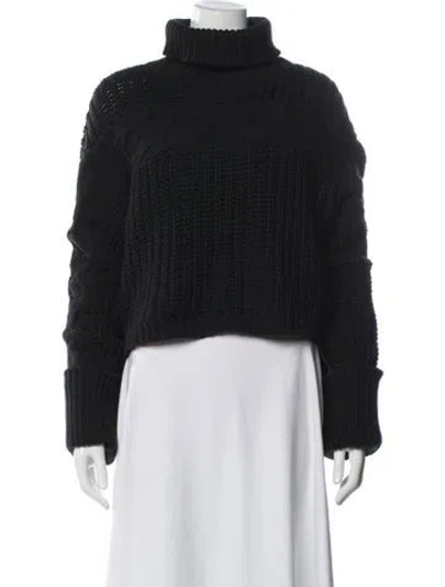Pre-owned Staud Turtleneck Sweater In Black