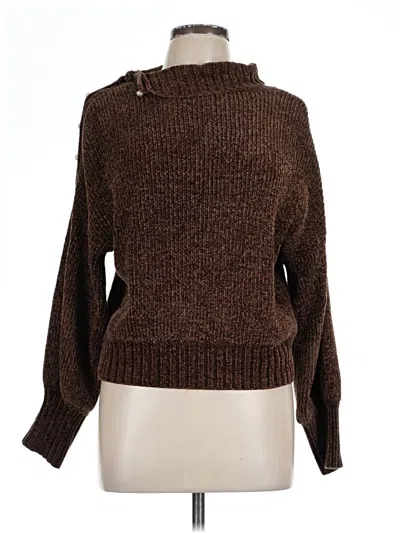 Pre-owned Staud Turtleneck Sweater In Brown