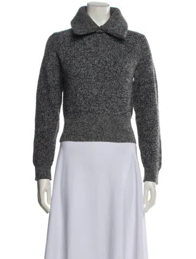 Pre-owned Staud Turtleneck Sweater In Gray