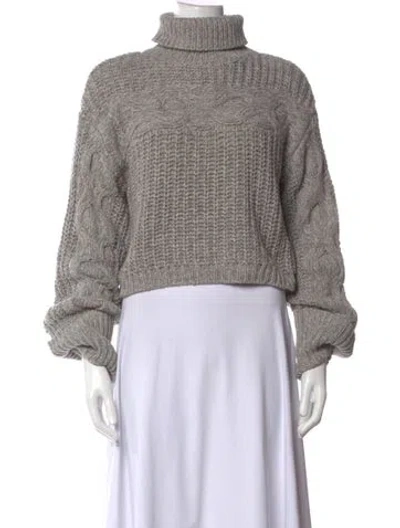 Pre-owned Staud Turtleneck Sweater In Grey