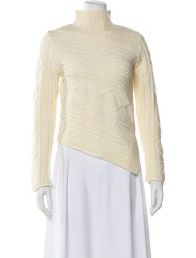 Pre-owned Staud Turtleneck Sweater In Neutral