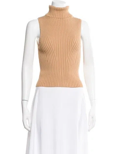 Pre-owned Staud Turtleneck Sweater In Neutral