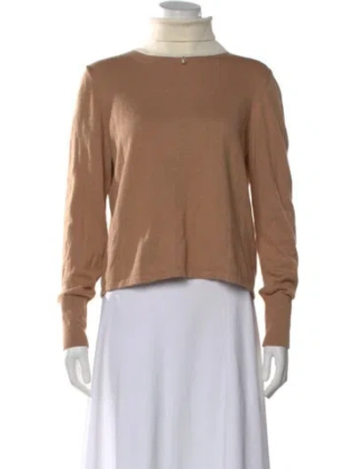 Pre-owned Staud Turtleneck Sweater In Neutral